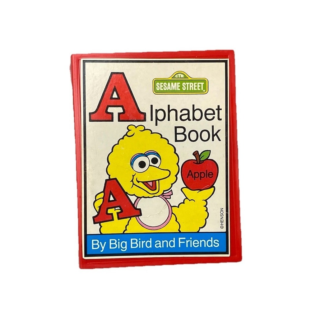 Vintage TYCO Sesame Street Nesting Alphabet Books Toy Set Complete Worm Gone